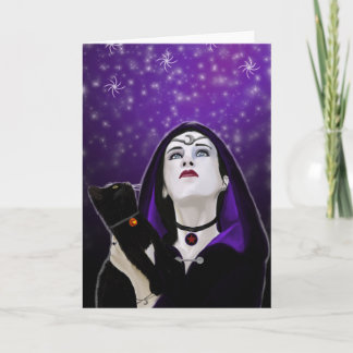 carte de voeux de cieux de samhain