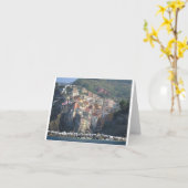 Carte de voeux de Cinque Terre (Fleur jaune)