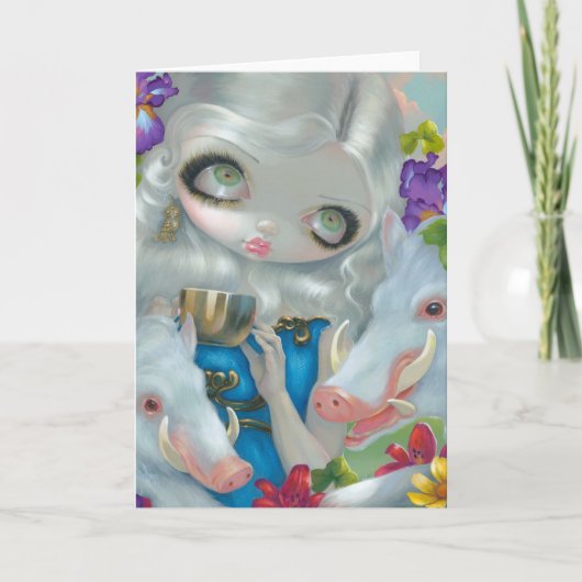 Carte de voeux de "Circe et des porcs" (Devant)