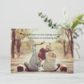 Carte de vœux de citation de fabrication de souven (Debout devant)