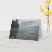 Carte de voeux de citation de Thoreau (Fleur jaune)