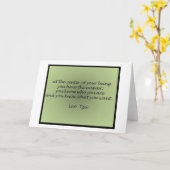 Carte de voeux de citation de Tzu du Laotien (Fleur jaune)