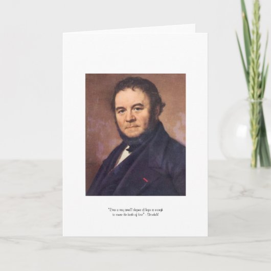 Carte de vœux de citation "Naissance de l'amour" d (Devant)