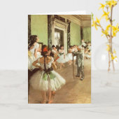 Carte de voeux de classe danse (Fleur jaune)