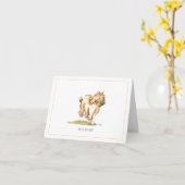 Carte de voeux de Cockapoo "moi et de ma boule" (Fleur jaune)