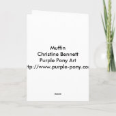 Carte de voeux de Cockatiel (Dos)