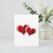 Carte de voeux de coeurs de Saint-Valentin (Debout devant)