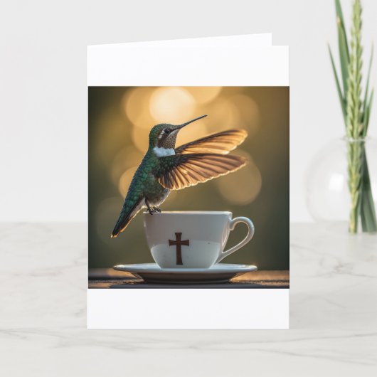 Carte de vœux de colibri (Devant)