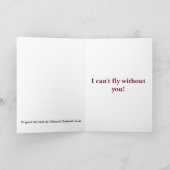 Carte de voeux de colibri (Intérieur)