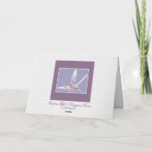 Carte de voeux de colibri Violet (Dos)