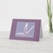 Carte de voeux de colibri Violet (Devant)