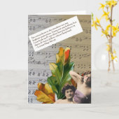 Carte de voeux de collage de citation de Louisa (Fleur jaune)