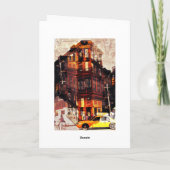 Carte de voeux de collage de rues de New York City (Dos)