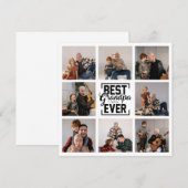 Carte de voeux de Collage photo Meilleur Grand-Pèr (Devant / Derrière)