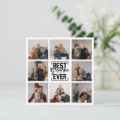 Carte de voeux de Collage photo Meilleur Grand-Pèr (Debout devant)