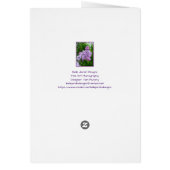 Carte de voeux de collection de "retraite de (Dos)