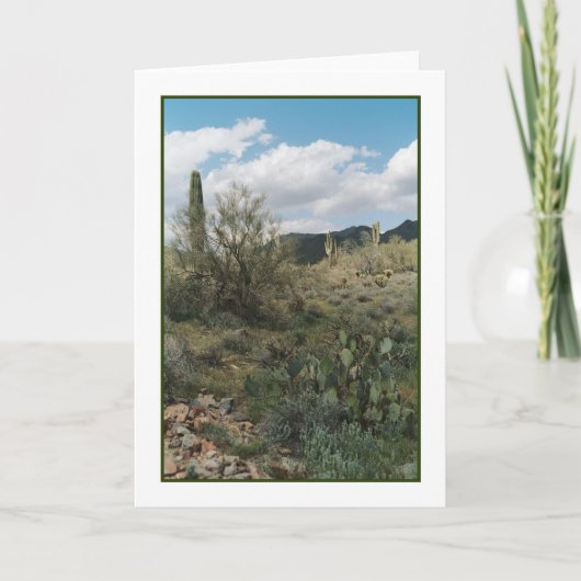 Carte de voeux de coloriage des cactus (Devant)