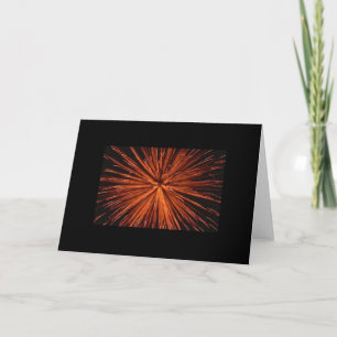 Carte de voeux de concepteur de feux d'artifice