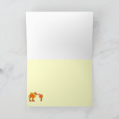 carte de voeux de conception de chameau (Intérieur)