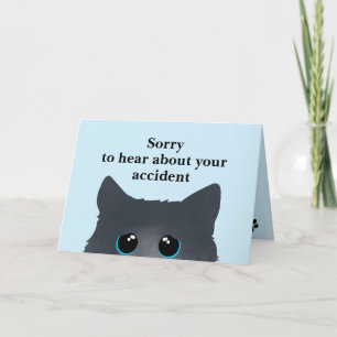 Carte de voeux de conception de chats triste