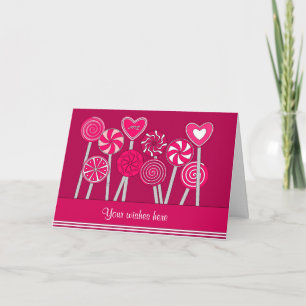Carte de voeux de conception de lucettes de coeur