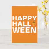 Carte de vœux de conception graphique Joy Hallowee (Fleur jaune)