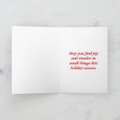 Carte de voeux de cône de pin caché (Intérieur)