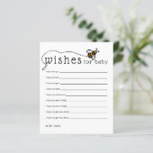 Carte de vœux de conseils pour bébé à l'abeille mo (Debout devant)