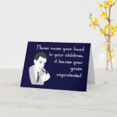 Carte de vœux de conseils pour les papas (Fleur jaune)