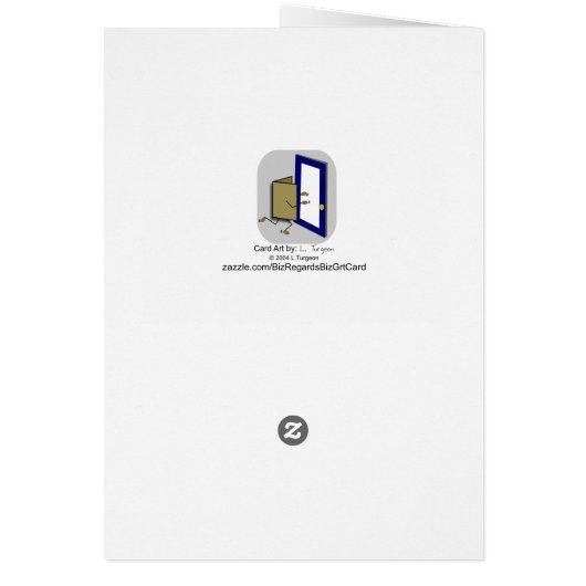 Carte de voeux de conservation du client du vendeu (Dos)