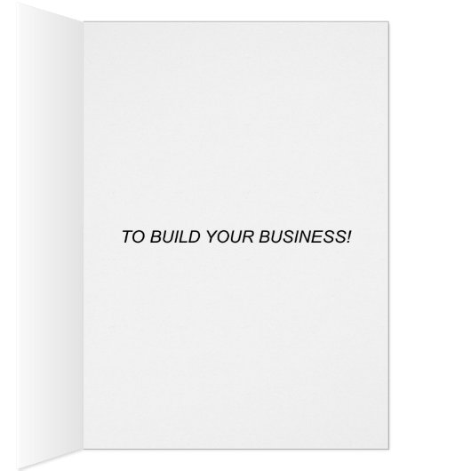 Carte de voeux de conservation du client du vendeu (Intérieur (Droit))