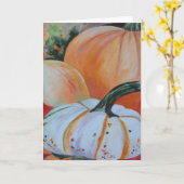 Carte de voeux de correction de citrouille (Fleur jaune)