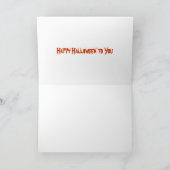 Carte de voeux de correction de citrouille de (Intérieur)