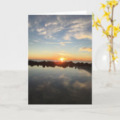 carte de voeux de coucher de soleil de floride (vi (Fleur jaune)