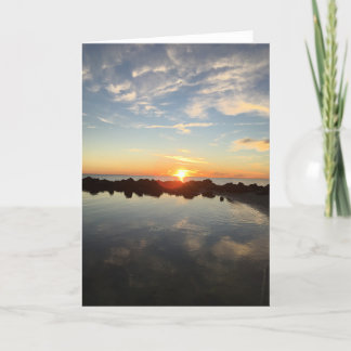 carte de voeux de coucher de soleil de floride (vi