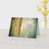 Carte de voeux de coucher du soleil (Fleur jaune)