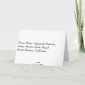 Carte de voeux de coucher du soleil de station de (Dos)