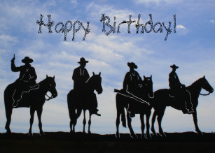 Cadeaux Joyeux Anniversaire Cowboy Zazzle Be