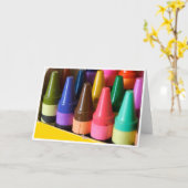 Carte de voeux de crayon (Fleur jaune)