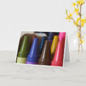 Carte de voeux de crayon (Fleur jaune)