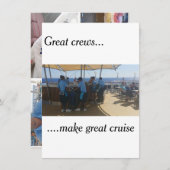 Carte de voeux de croisière - Merci (Devant / Derrière)