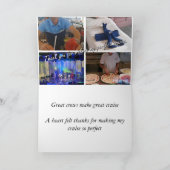 Carte de voeux de croisière - Merci (pliage) (Intérieur)