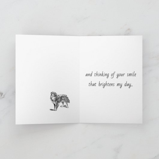 Carte de voeux de Dachshund Manquant (Intérieur)