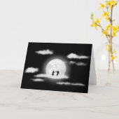 Carte de voeux de DANSE de LUNE (Fleur jaune)