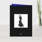 carte de voeux de danse de ventre (Dos)