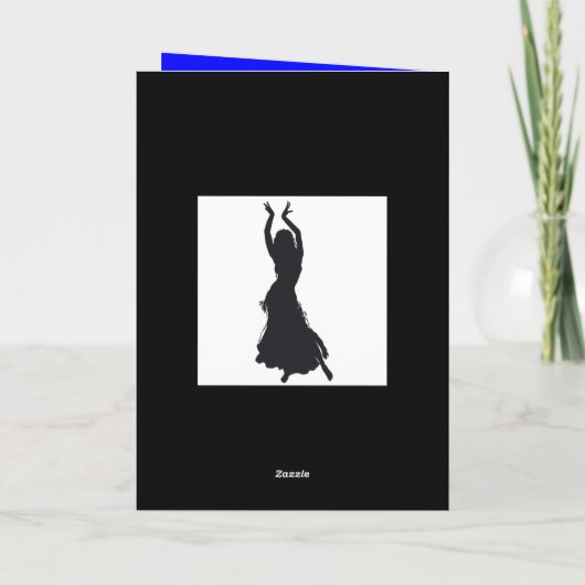 carte de voeux de danse de ventre (Dos)
