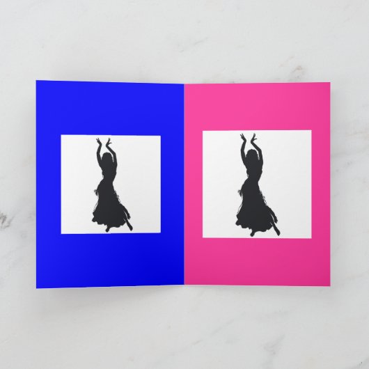 carte de voeux de danse de ventre (Intérieur)