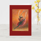 Carte de voeux de danse d'Espagnol (Fleur jaune)