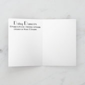 Carte de voeux de danseurs de marguerite (Intérieur)