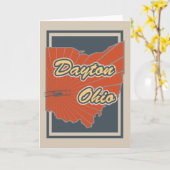 Carte de voeux de Dayton, Ohio - copie de voyage (Fleur jaune)